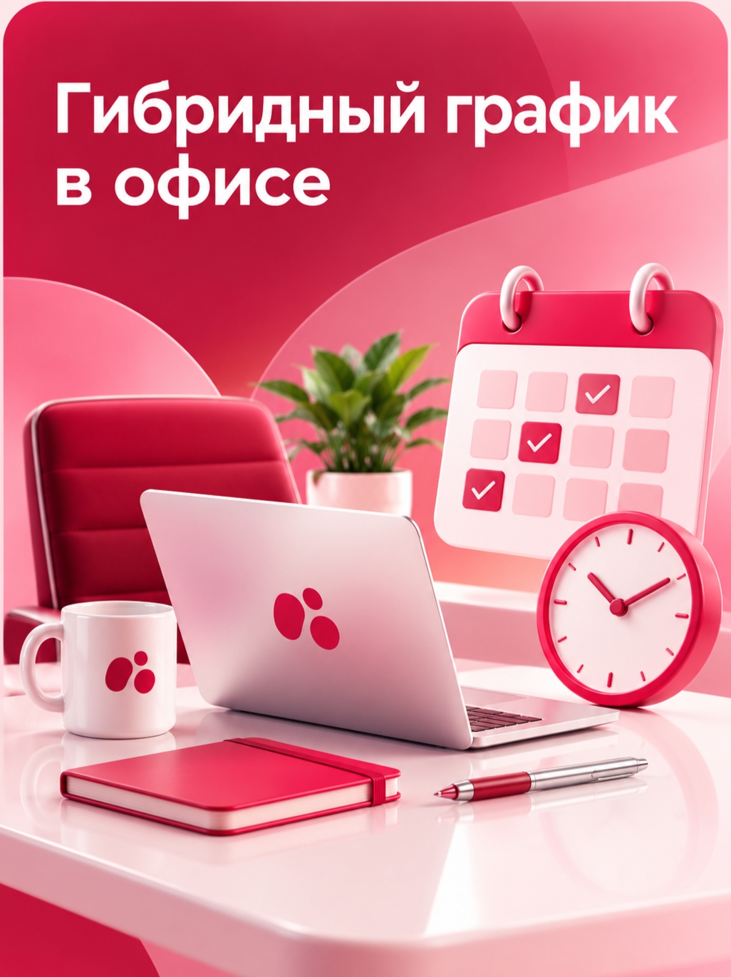 Иллюстрация к публикации «Гибридный график в офисе»